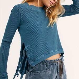 **FREE PEOPLE interlaken long sleeve thermal***